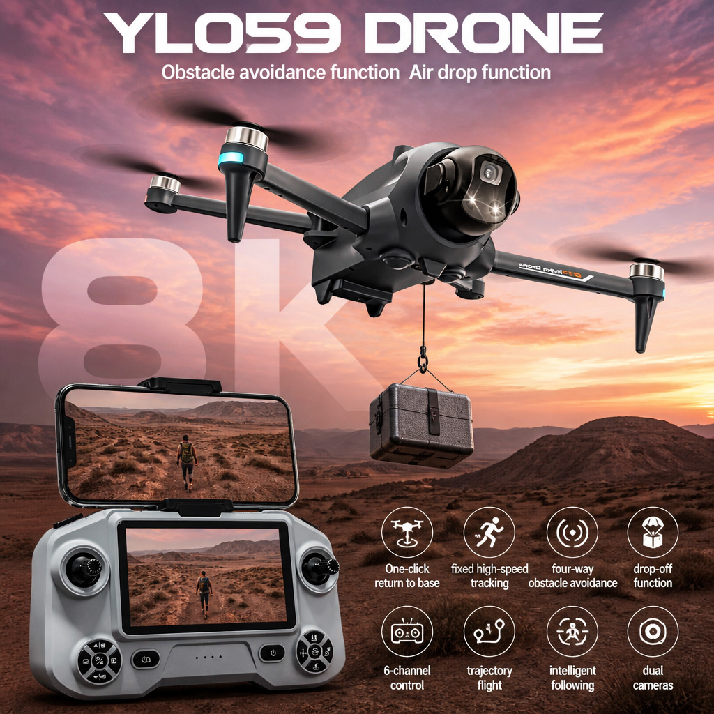 Drone Kit Long Range - طائرة بدون طيار Potensic مع نظام