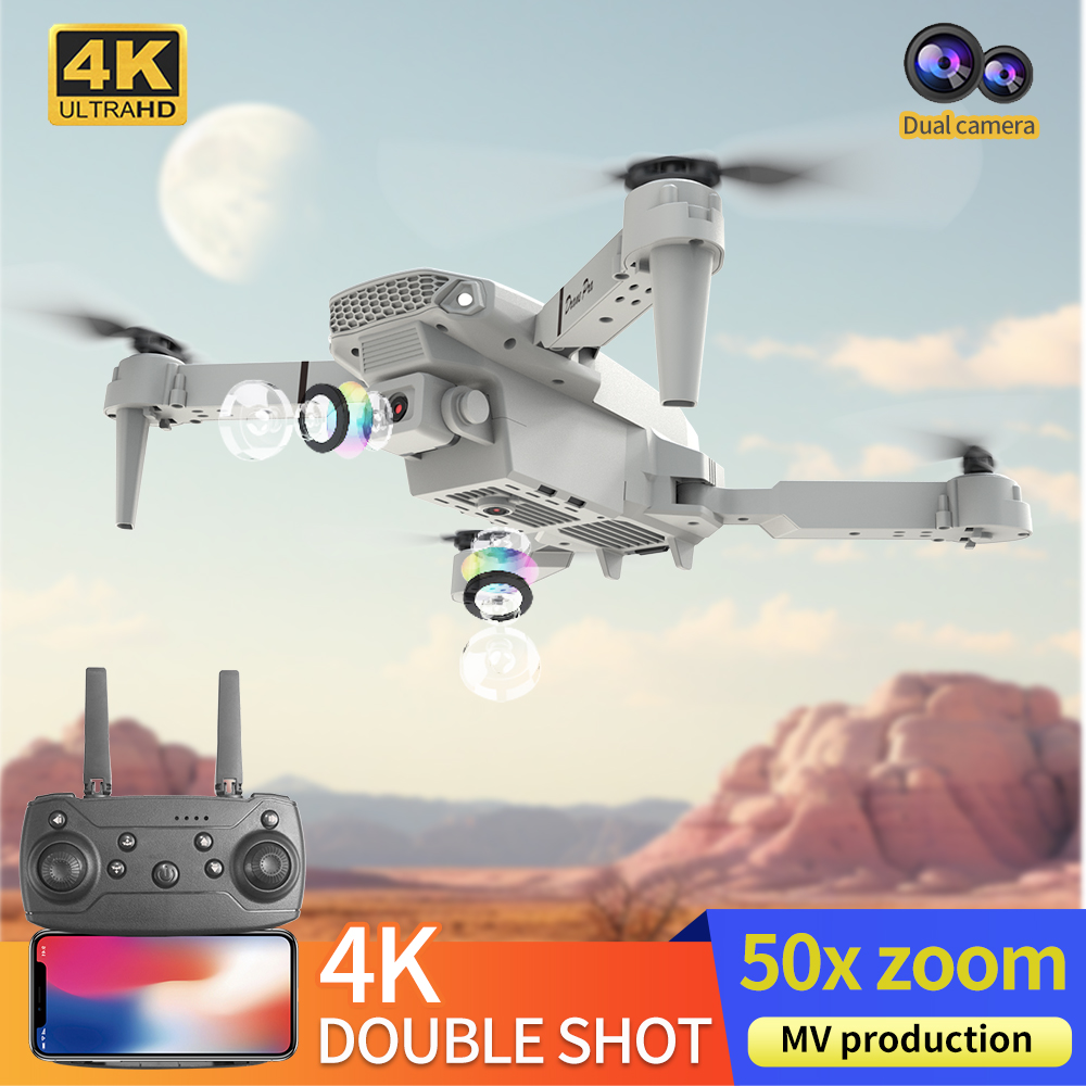 طائرة بدون طيار E88 احترافية ج - مراجعة Drone Kit Professional وسعره