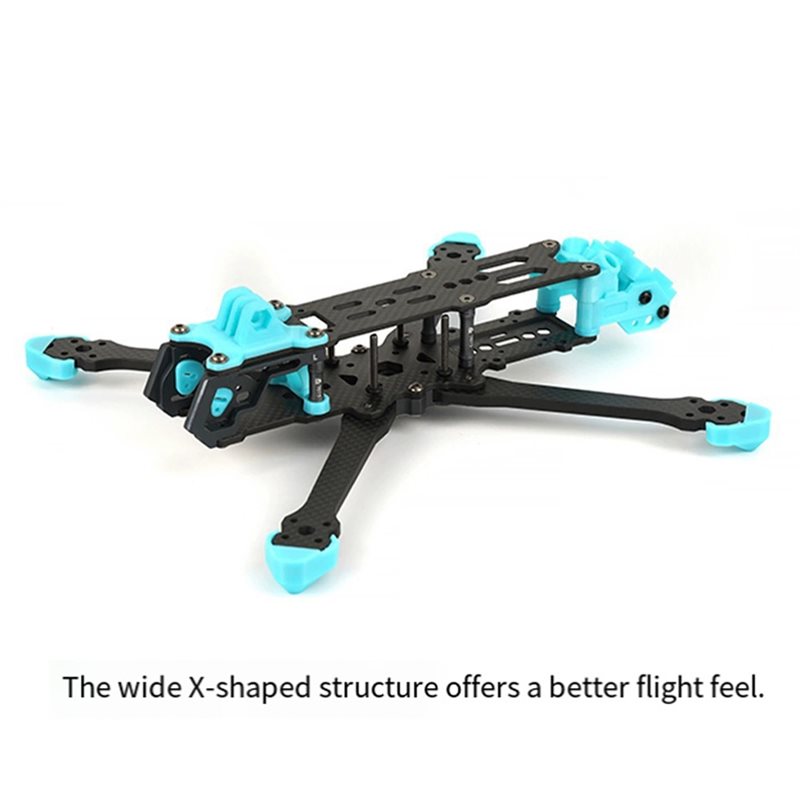 طقم إطار كربوني حقيقي من نوع X - مراجعة Drone Kit Racing وسعره