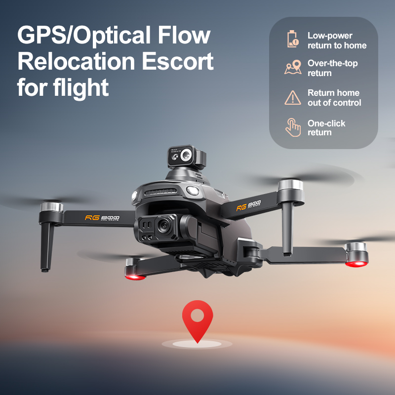 طائرة بدون طيار RG800 MAX مع ن - مراجعة Drone Kit With Camera وسعره