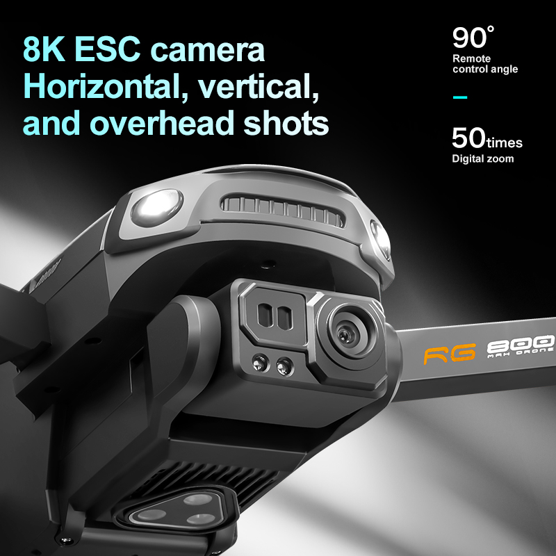 طائرة بدون طيار RG800 MAX مع ن - مراجعة Drone Kit With Camera وسعره