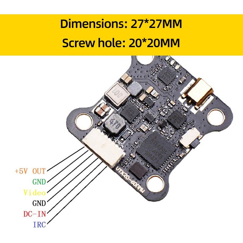 JHEMCU VTX20-600 5.8G 40CH FPV - مراجعة Drone Kit Long Range وسعره