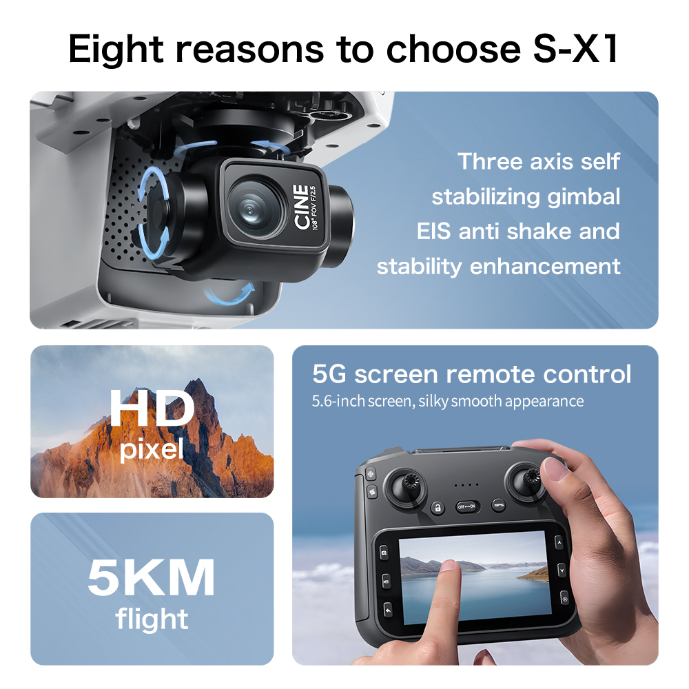 طائرة لينوفو S-X1 MAX بدون طيا - مراجعة Drone Kit With Camera وسعره