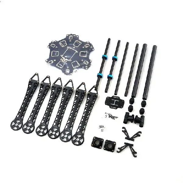 طقم هيكل طائرة سداسية المراوح  - مراجعة Drone Kit Hexacopter وسعره